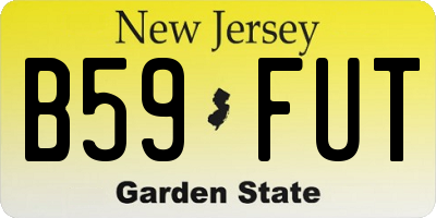 NJ license plate B59FUT