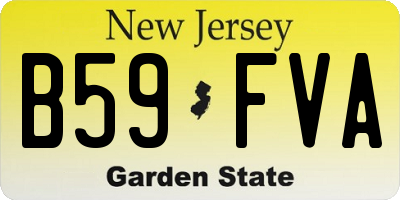 NJ license plate B59FVA