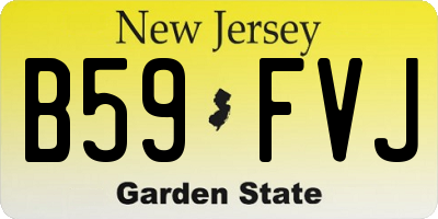 NJ license plate B59FVJ