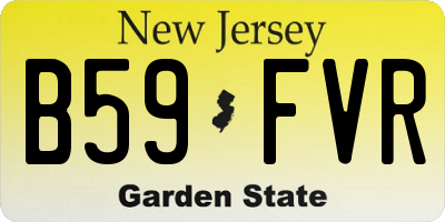 NJ license plate B59FVR