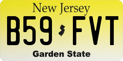 NJ license plate B59FVT