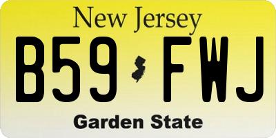 NJ license plate B59FWJ