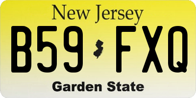NJ license plate B59FXQ