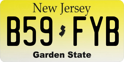 NJ license plate B59FYB