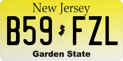 NJ license plate B59FZL