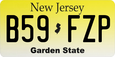NJ license plate B59FZP
