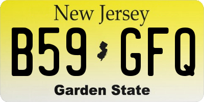 NJ license plate B59GFQ