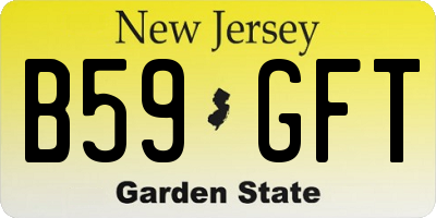 NJ license plate B59GFT