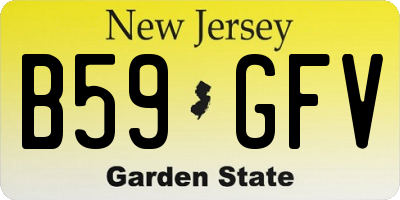 NJ license plate B59GFV