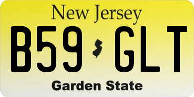 NJ license plate B59GLT