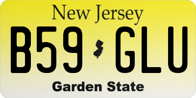 NJ license plate B59GLU