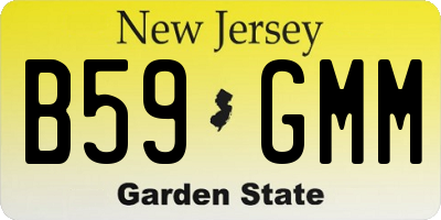 NJ license plate B59GMM
