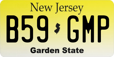 NJ license plate B59GMP