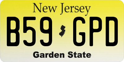 NJ license plate B59GPD