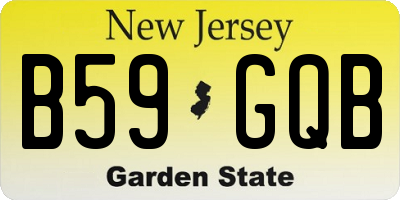 NJ license plate B59GQB