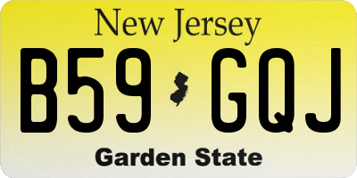 NJ license plate B59GQJ