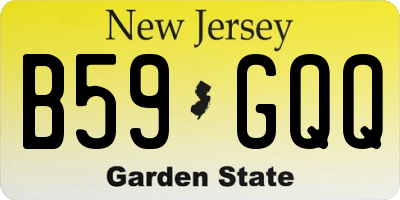 NJ license plate B59GQQ