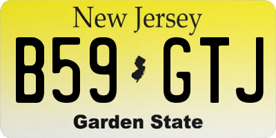 NJ license plate B59GTJ