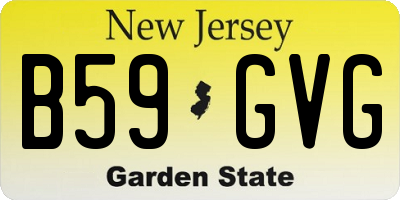 NJ license plate B59GVG
