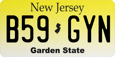 NJ license plate B59GYN