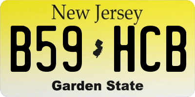 NJ license plate B59HCB