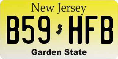 NJ license plate B59HFB