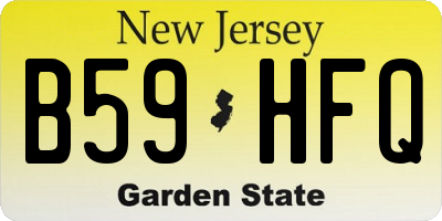 NJ license plate B59HFQ