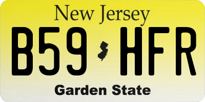 NJ license plate B59HFR