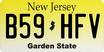 NJ license plate B59HFV