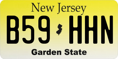 NJ license plate B59HHN