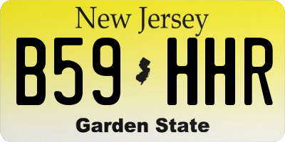 NJ license plate B59HHR