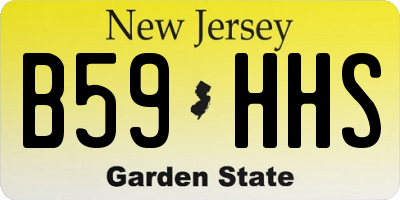 NJ license plate B59HHS