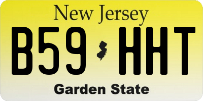 NJ license plate B59HHT