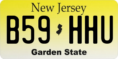 NJ license plate B59HHU