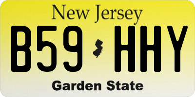 NJ license plate B59HHY