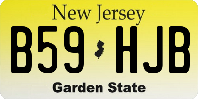 NJ license plate B59HJB