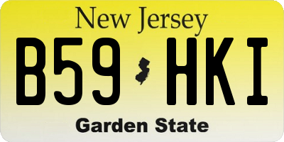 NJ license plate B59HKI
