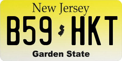 NJ license plate B59HKT
