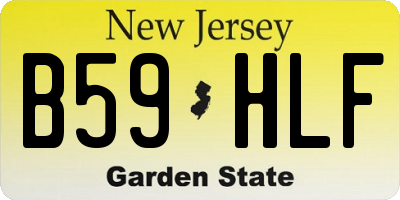 NJ license plate B59HLF
