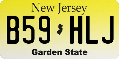 NJ license plate B59HLJ