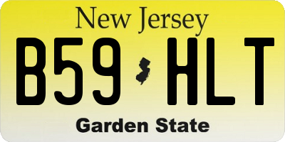 NJ license plate B59HLT