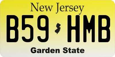 NJ license plate B59HMB