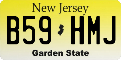 NJ license plate B59HMJ