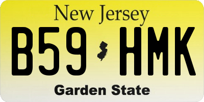 NJ license plate B59HMK