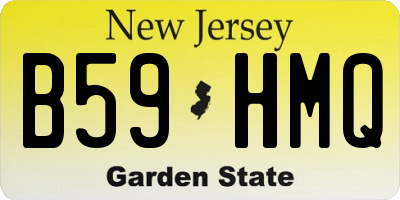 NJ license plate B59HMQ