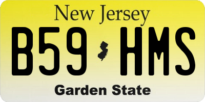 NJ license plate B59HMS