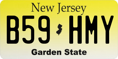 NJ license plate B59HMY