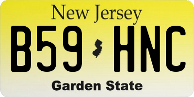 NJ license plate B59HNC