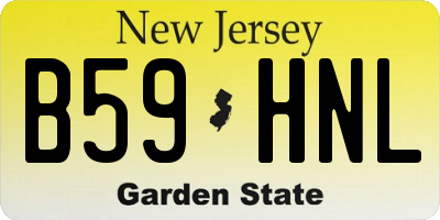 NJ license plate B59HNL