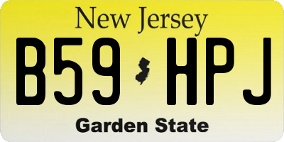 NJ license plate B59HPJ